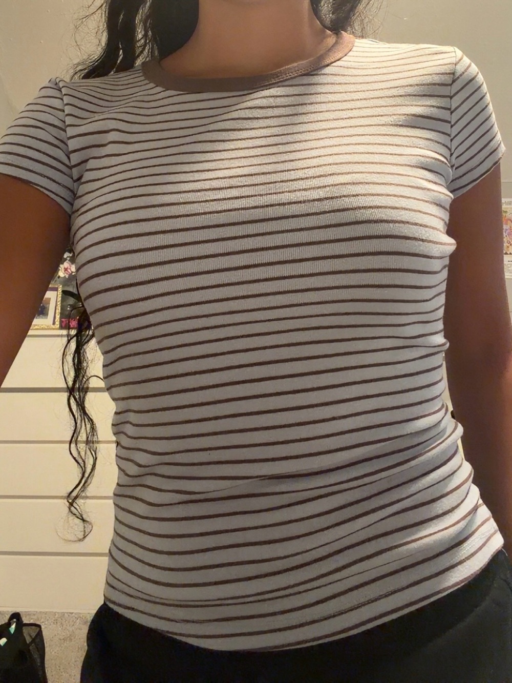 Blue Striped Baby Tee